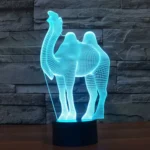 Camel Style 3D Touch Switch Control LED Light , 7 Color Discoloration Creative Visual Stereo Lamp Desk Lamp Night Light - Image 11