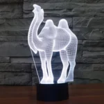 Camel Style 3D Touch Switch Control LED Light , 7 Color Discoloration Creative Visual Stereo Lamp Desk Lamp Night Light - Image 13