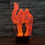 Camel Style 3D Touch Switch Control LED Light , 7 Color Discoloration Creative Visual Stereo Lamp Desk Lamp Night Light - Image 7