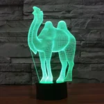 Camel Style 3D Touch Switch Control LED Light , 7 Color Discoloration Creative Visual Stereo Lamp Desk Lamp Night Light - Image 8