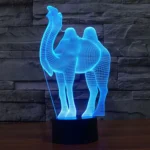 Camel Style 3D Touch Switch Control LED Light , 7 Color Discoloration Creative Visual Stereo Lamp Desk Lamp Night Light - Image 9