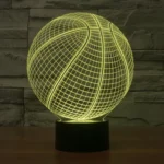 Basketball Style 3D Touch Switch Control LED Light , 7 Color Discoloration Creative Visual Stereo Lamp Desk Lamp Night Light - Image 10