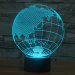Asia Style 3D Touch Switch Control LED Light , 7 Color Discoloration Creative Visual Stereo Lamp Desk Lamp Night Light - Image 11