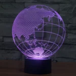 Asia Style 3D Touch Switch Control LED Light , 7 Color Discoloration Creative Visual Stereo Lamp Desk Lamp Night Light - Image 12