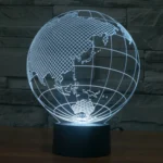 Asia Style 3D Touch Switch Control LED Light , 7 Color Discoloration Creative Visual Stereo Lamp Desk Lamp Night Light - Image 13