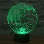 Asia Style 3D Touch Switch Control LED Light , 7 Color Discoloration Creative Visual Stereo Lamp Desk Lamp Night Light - Image 8