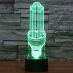 Energy-saving Lamp Style 3D Touch Switch Control LED Light , 7 Color Discoloration Creative Visual Stereo Lamp Desk Lamp Night Light - Image 8