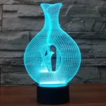 Bird In The Cage Style 3D Touch Switch Control LED Light , 7 Color Discoloration Creative Visual Stereo Lamp Desk Lamp Night Light - Image 11