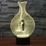 Bird In The Cage Style 3D Touch Switch Control LED Light , 7 Color Discoloration Creative Visual Stereo Lamp Desk Lamp Night Light - Image 10