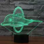 Dolphin Jump Style 3D Touch Switch Control LED Light , 7 Color Discoloration Creative Visual Stereo Lamp Desk Lamp Night Light - Image 8