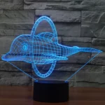 Dolphin Jump Style 3D Touch Switch Control LED Light , 7 Color Discoloration Creative Visual Stereo Lamp Desk Lamp Night Light - Image 9