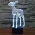Deer Style 3D Touch Switch Control LED Light , 7 Color Discoloration Creative Visual Stereo Lamp Desk Lamp Night Light - Image 13