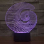 Abstract Style 3D Touch Switch Control LED Light , 7 Color Discoloration Creative Visual Stereo Lamp Desk Lamp Night Light - Image 11
