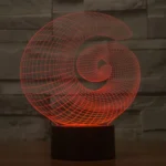 Abstract Style 3D Touch Switch Control LED Light , 7 Color Discoloration Creative Visual Stereo Lamp Desk Lamp Night Light - Image 13