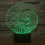 Abstract Style 3D Touch Switch Control LED Light , 7 Color Discoloration Creative Visual Stereo Lamp Desk Lamp Night Light - Image 7