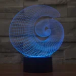 Abstract Style 3D Touch Switch Control LED Light , 7 Color Discoloration Creative Visual Stereo Lamp Desk Lamp Night Light - Image 8