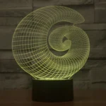 Abstract Style 3D Touch Switch Control LED Light , 7 Color Discoloration Creative Visual Stereo Lamp Desk Lamp Night Light - Image 9