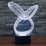 Abstract Style 3D Touch Switch Control LED Light , 7 Color Discoloration Creative Visual Stereo Lamp Desk Lamp Night Light - Image 13