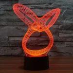 Abstract Style 3D Touch Switch Control LED Light , 7 Color Discoloration Creative Visual Stereo Lamp Desk Lamp Night Light - Image 7