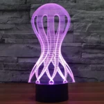 Acaleph Style 3D Touch Switch Control LED Light , 7 Color Discoloration Creative Visual Stereo Lamp Desk Lamp Night Light - Image 12