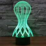 Acaleph Style 3D Touch Switch Control LED Light , 7 Color Discoloration Creative Visual Stereo Lamp Desk Lamp Night Light - Image 8