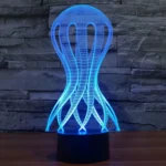 Acaleph Style 3D Touch Switch Control LED Light , 7 Color Discoloration Creative Visual Stereo Lamp Desk Lamp Night Light - Image 9