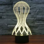 Acaleph Style 3D Touch Switch Control LED Light , 7 Color Discoloration Creative Visual Stereo Lamp Desk Lamp Night Light - Image 10