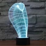 Cobra Style 3D Touch Switch Control LED Light , 7 Color Discoloration Creative Visual Stereo Lamp Desk Lamp Night Light - Image 10