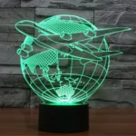 Fly out of Asia Style 3D Touch Switch Control LED Light , 7 Colour Discoloration Creative Visual Stereo Lamp Desk Lamp Night Light - Image 7