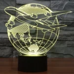 Fly out of Asia Style 3D Touch Switch Control LED Light , 7 Colour Discoloration Creative Visual Stereo Lamp Desk Lamp Night Light - Image 9