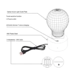 Leopard Shape 3D Touch Switch Control LED Light , 7 Colour Discoloration Creative Visual Stereo Lamp Desk Lamp Night Light - Image 5