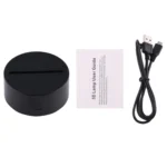 Headset Shape 3D Touch Switch Control LED Light , 7 Colour Discoloration Creative Visual Stereo Lamp Desk Lamp Night Light - Image 4