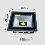 100W LED Engineering Projection Light IP65 Waterproof Turtle Shell Lamp Outdoor Spotlight, White Light - Image 3