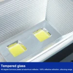 100W LED Engineering Projection Light IP65 Waterproof Turtle Shell Lamp Outdoor Spotlight, White Light - Image 6