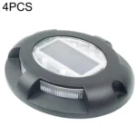 4 PCS LED Solar Powered Embedded Ground Lamp IP68 Waterproof Outdoor Garden Lawn Lamp