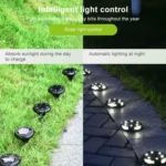 10 LEDs Solar Outdoor Garden Waterproof Buried Light - Image 4