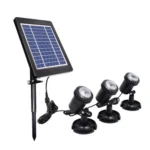3 In 1 Warm Light Lawn Insertion Pool Diving Solar Spotlight - Image 2