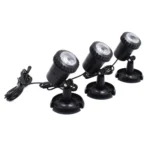 3 In 1 Warm Light Lawn Insertion Pool Diving Solar Spotlight - Image 4