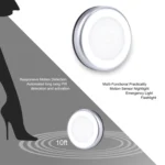 PIR Human Body Motion Sensor + Light Control White Light LED Night Light, 6 LEDs Mini Lamp for Closet / Cabinet / Stairways / Bedroom, Sensor Distance: 5m, DC 5V - Image 5