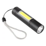 A1 USB Charging Waterproof Fixed Focus XPE + COB Flashlight with 3-Modes & Storage Box - Image 2