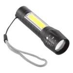 A2 USB Charging Waterproof Zoomable XPE + COB Flashlight with 3-Modes & Storage Box - Image 2