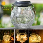 Solar Energy Glass Bottle Pendent Lamp IP55 Waterproof Outdoor Garden Decoration Light