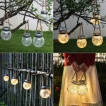 Solar Energy Glass Bottle Pendent Lamp IP55 Waterproof Outdoor Garden Decoration Light - Image 11