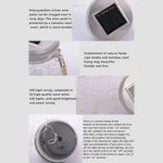 Solar Energy Glass Bottle Pendent Lamp IP55 Waterproof Outdoor Garden Decoration Light - Image 3