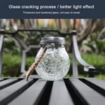 Solar Energy Glass Bottle Pendent Lamp IP55 Waterproof Outdoor Garden Decoration Light - Image 7