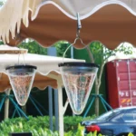 Solar Energy Conical Starlight Pendent Lamp IP55 Waterproof Outdoor Garden Decoration Light - Image 11