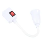 E27 Bulb Holder Flexible Extension Converter with Switch, US Plug - Image 4