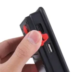 30W IP65 Waterproof USB Charging Floodlight, 24 LEDs SMD5730 2400LM 6000-6500K Red and Blue Light Flashing Warning Lights Portable with Holder - Image 5