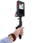 30W IP65 Waterproof USB Charging Floodlight, 24 LEDs SMD5730 2400LM 6000-6500K Red and Blue Light Flashing Warning Lights Portable with Holder - Image 8