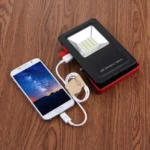 30W IP65 Waterproof USB Charging Floodlight, 24 LEDs SMD5730 2400LM 6000-6500K Red and Blue Light Flashing Warning Lights Portable with Holder - Image 10